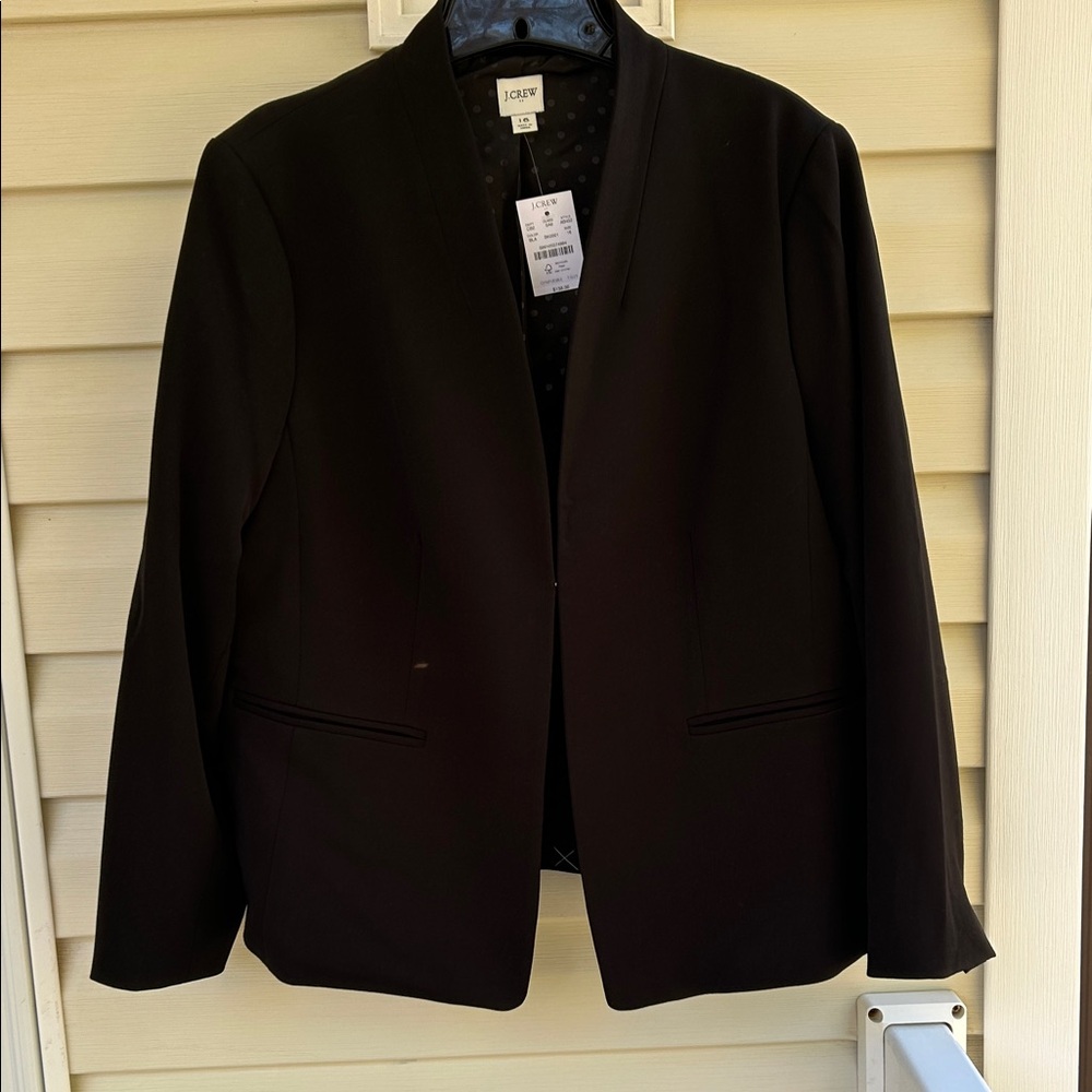 NWT J. Crew Classic Black Blazer